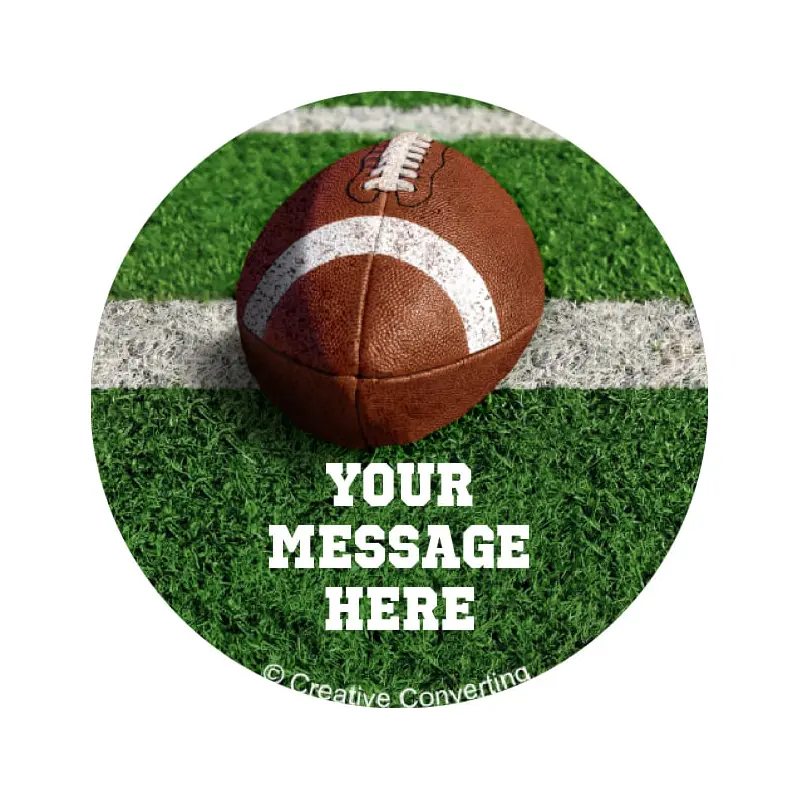 Football Personalized 2" Stickers (20 Stickers)