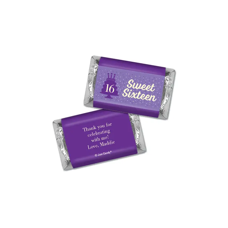Personalized Birthday Hershey's Miniatures Sweet 16 Let's Celebrate