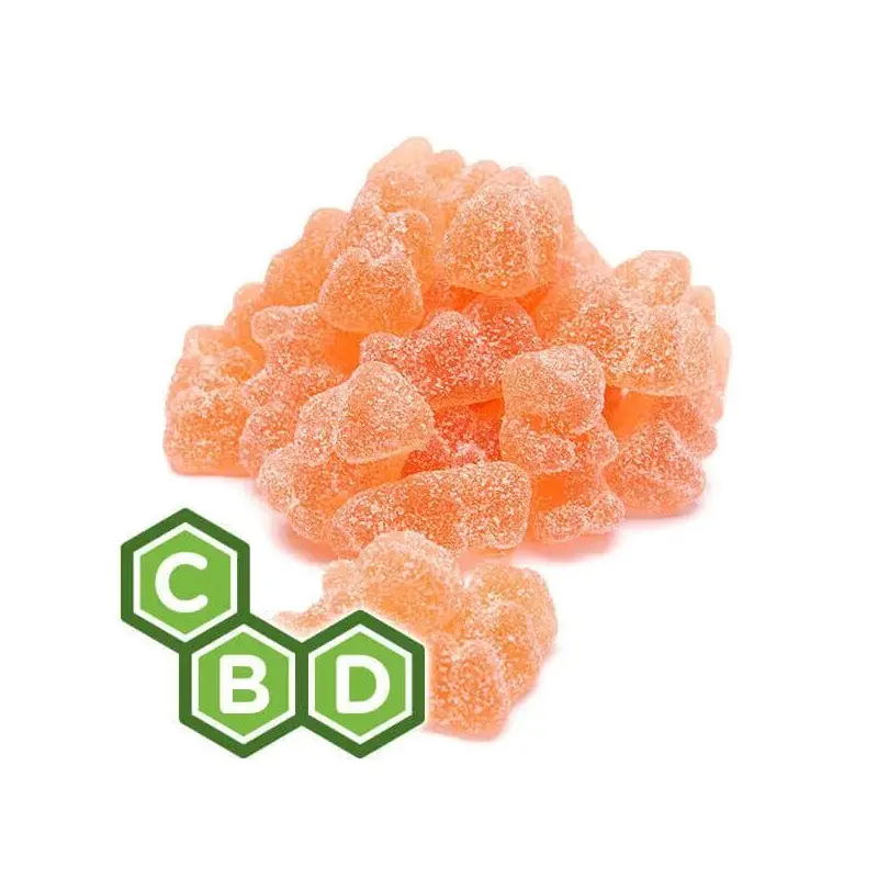 Eddy Edibles Sour Prosecco Wine CBD Gummies THC Free 200mg: 10 Gummy Bears