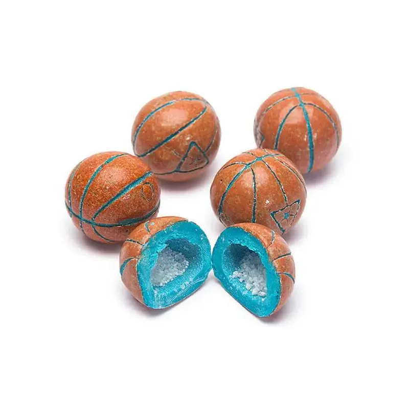 Basketballs Sour Powder Filled Gumballs: 1KG Bag
