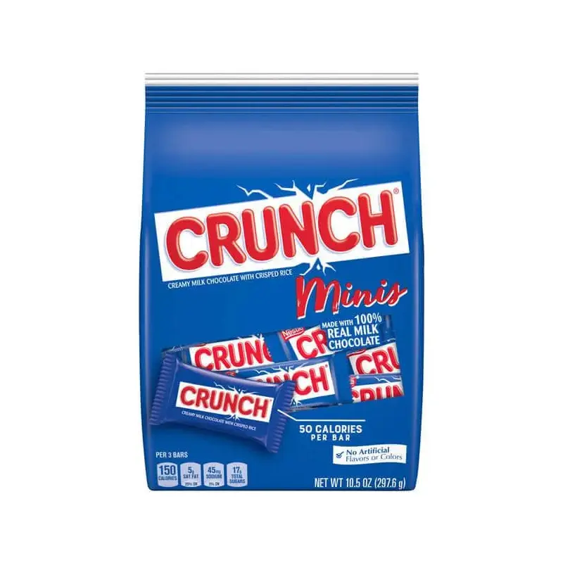 Crunch Mini Size Candy Bars: 25-Piece Bag