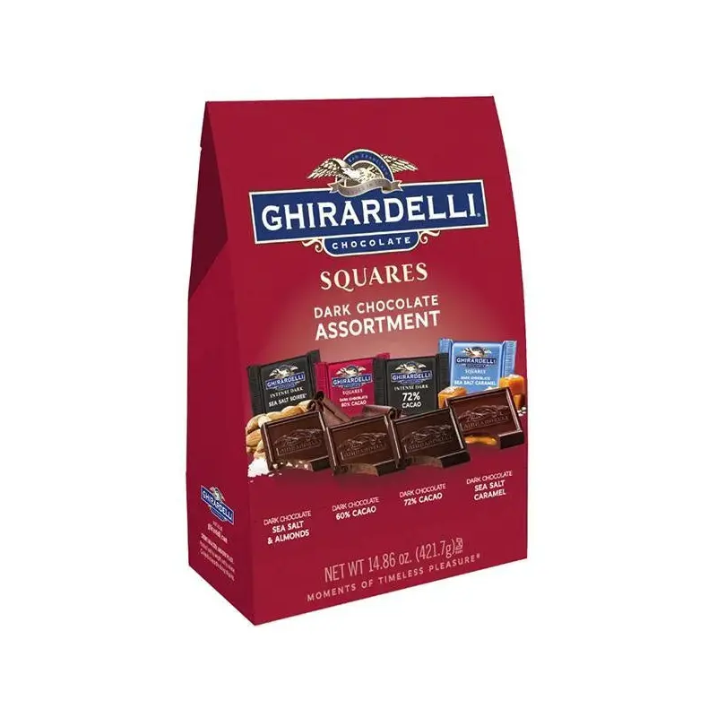 Ghirardelli Dark Chocolate Squares Assortment: 32-Piece Bag