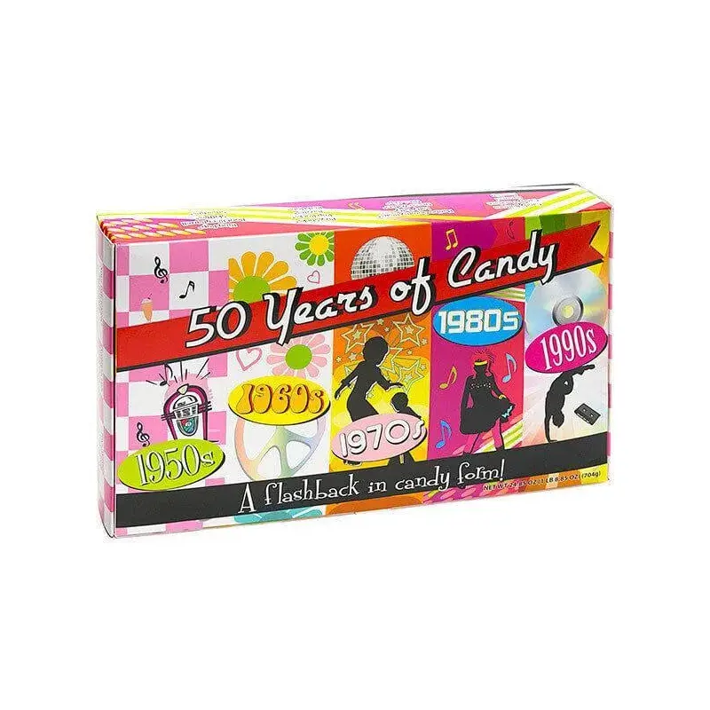 Giant Nostalgic 50 Years of Candy Candy Gift Box: 6-Piece Case
