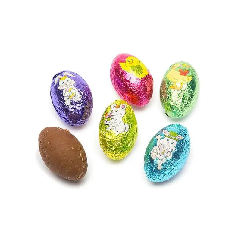 Palmer Foiled Chocolate Easter Eggs Candy: 5LB Bag