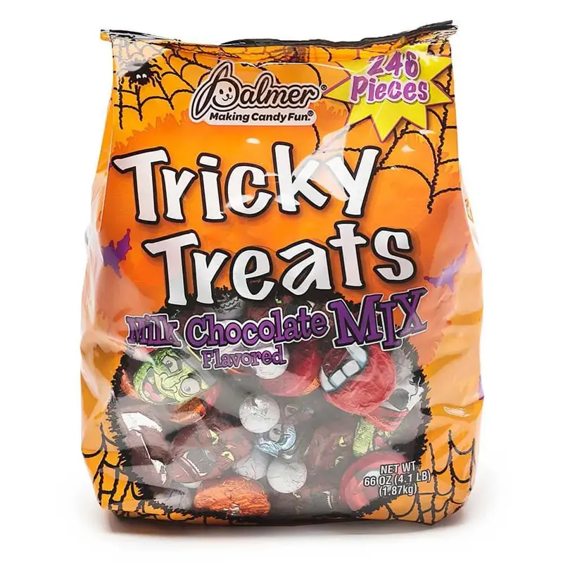 Palmer Decorated Trick or Treat Candy Mix Chocolate Halloween Candy Assortment: 246-Piece Bag