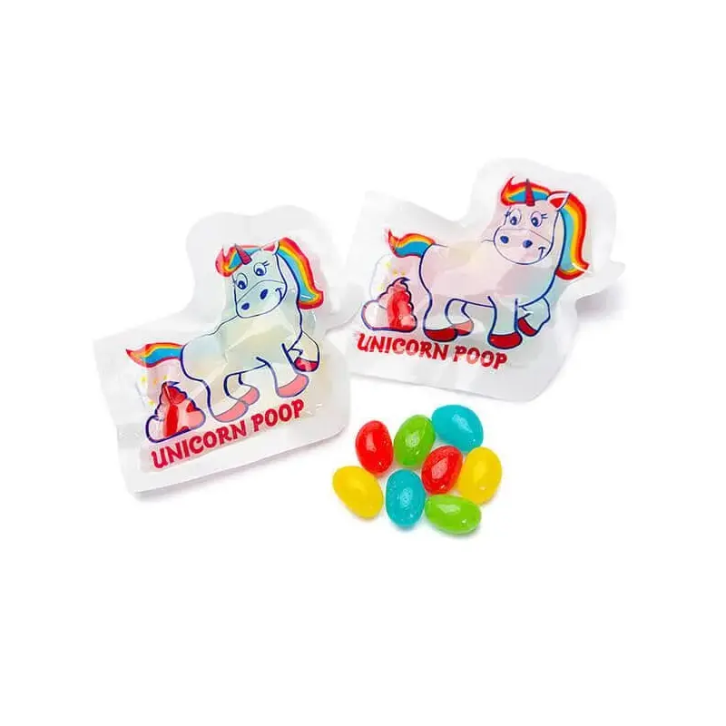 Unicorn Poop Jelly Bean Candy Packs: 24-Piece Bag