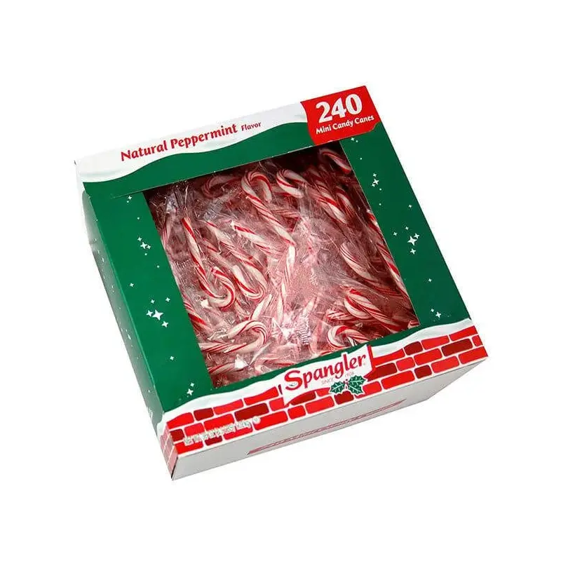 Christmas Peppermint Mini Candy Canes: 240-Piece Box
