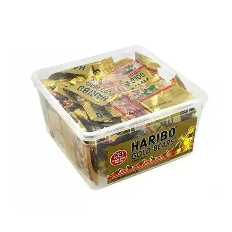 Haribo Gold-Bears Gummy Bears 0.4-Ounce Packs: 54-Piece Tub