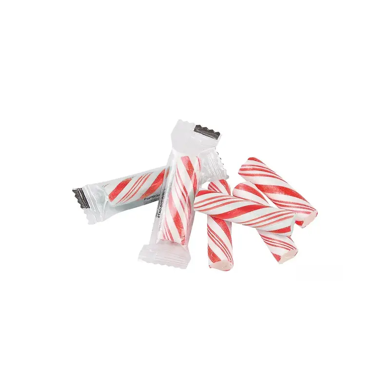 Mini Petite Red & White Candy Sticks - Cherry: 150-Piece Bag