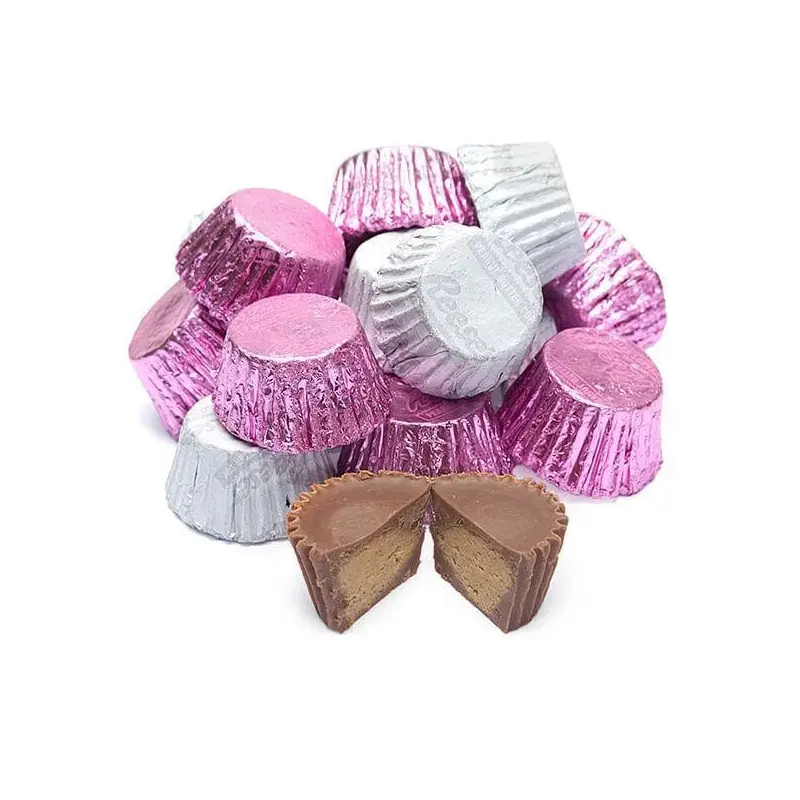 Reeses Peanut Butter Cups Color Combo - Pink and White: 400-Piece Box