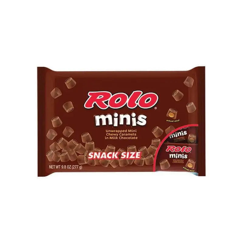 Rolo Minis Candy Snack Size Packs: 15-Piece Bag
