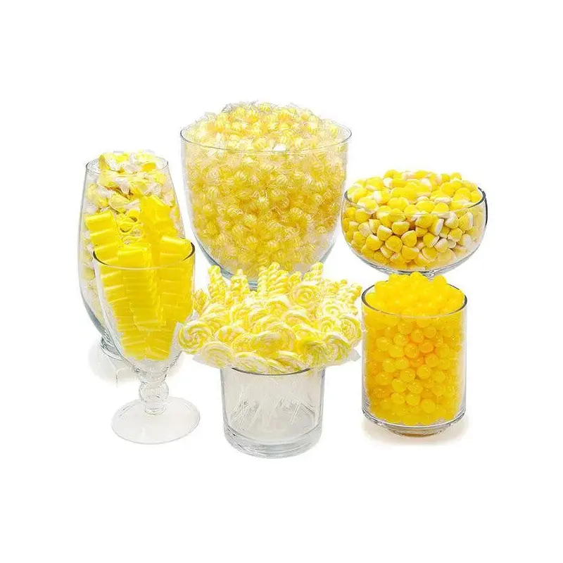 Yellow Candy Bar Table Assortment