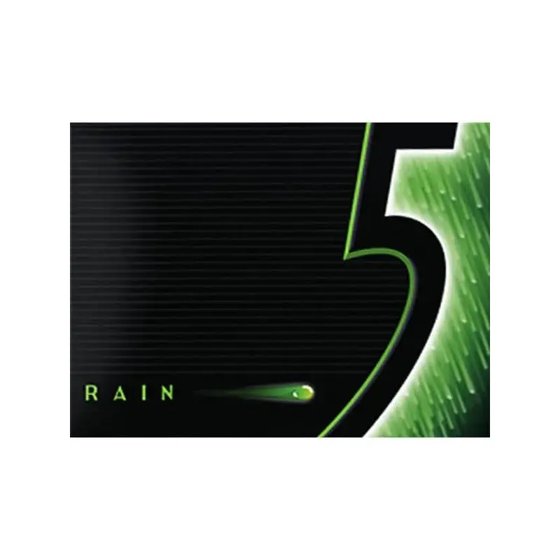 5 Gum Sugar Free Slim Packs - Rain: 10-Piece Box