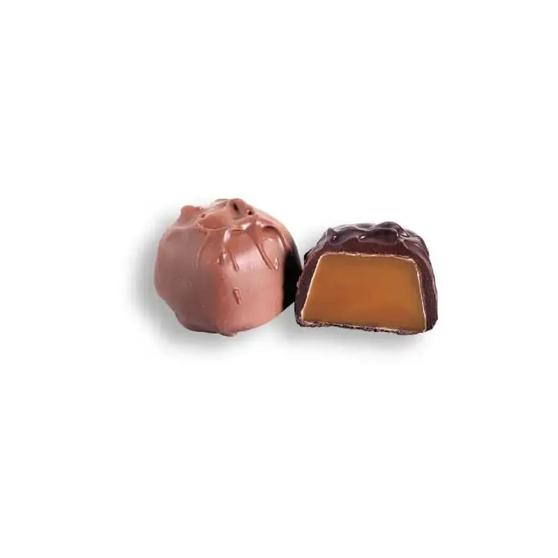 Asher's Sugar Free Vanilla Caramels Chocolates - Dark: 6LB Box
