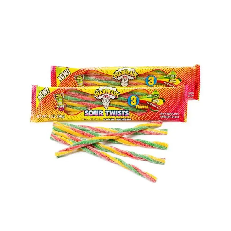 WarHeads Sour Twists Chewy Candy Packs: 15-Piece Box