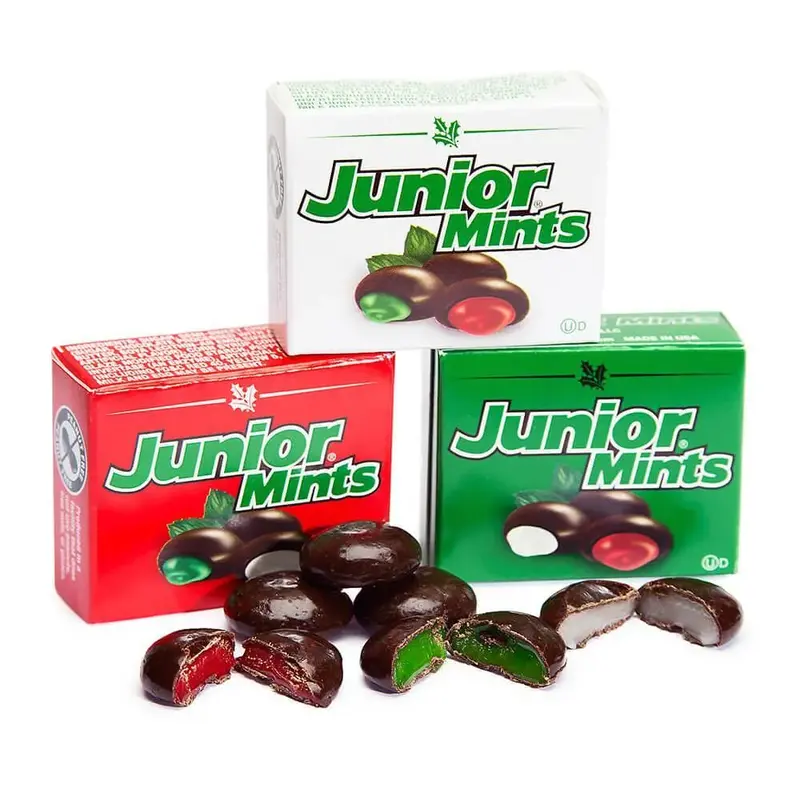 Christmas Junior Mints Candy Mini Packs: 15-Piece Bag