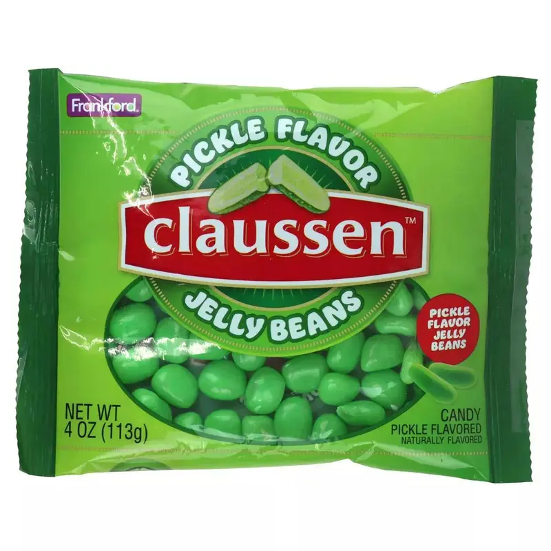 Claussen Pickle Flavor Easter Jelly Beans: 24-Piece Case
