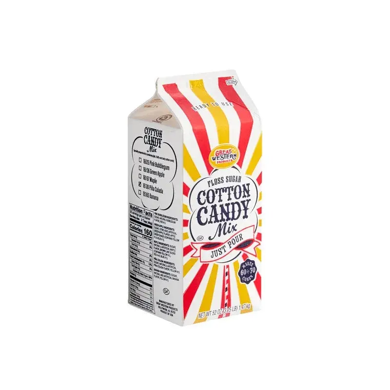 Cotton Candy Floss Sugar - Pina Colada: Half Gallon Carton