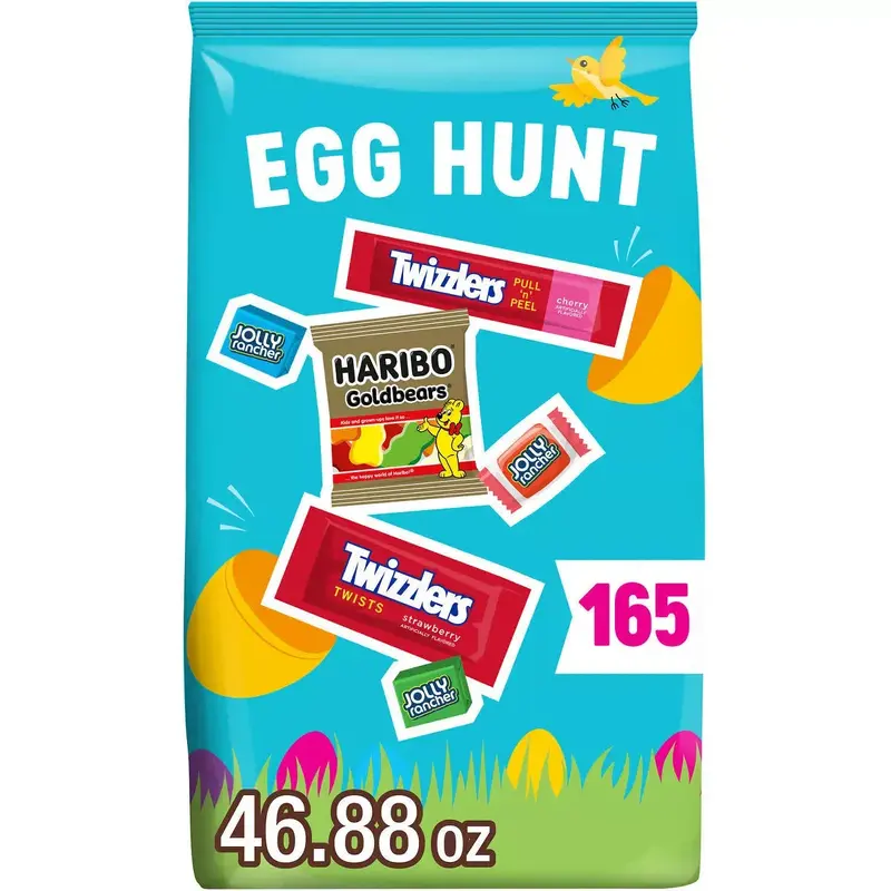 Fruit Flavored Assorted Easter Egg Hunt Candy: 165-Piece Bag