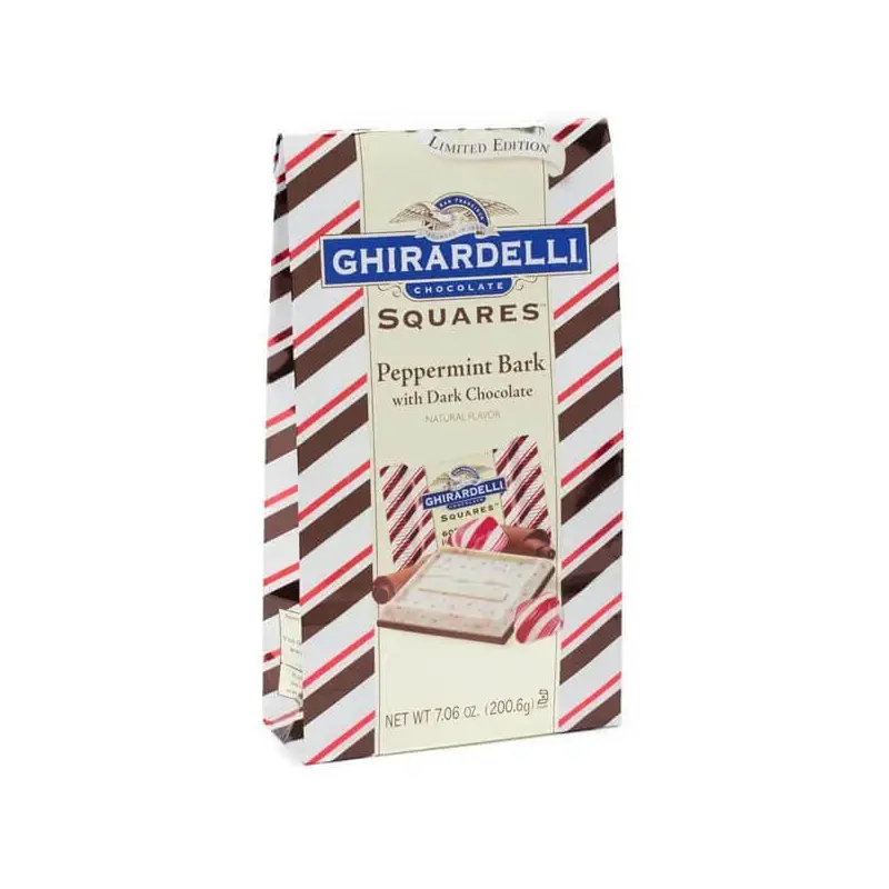 Ghirardelli Dark Chocolate Peppermint Squares: 7-Ounce Bag
