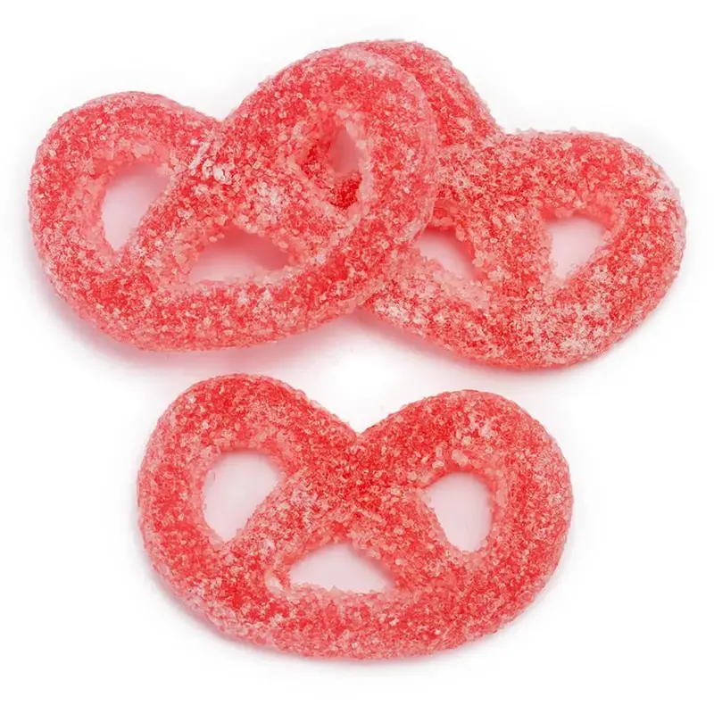 Gustaf's Red Raspberry Jelly Pretzels Candy: 3KG Bag