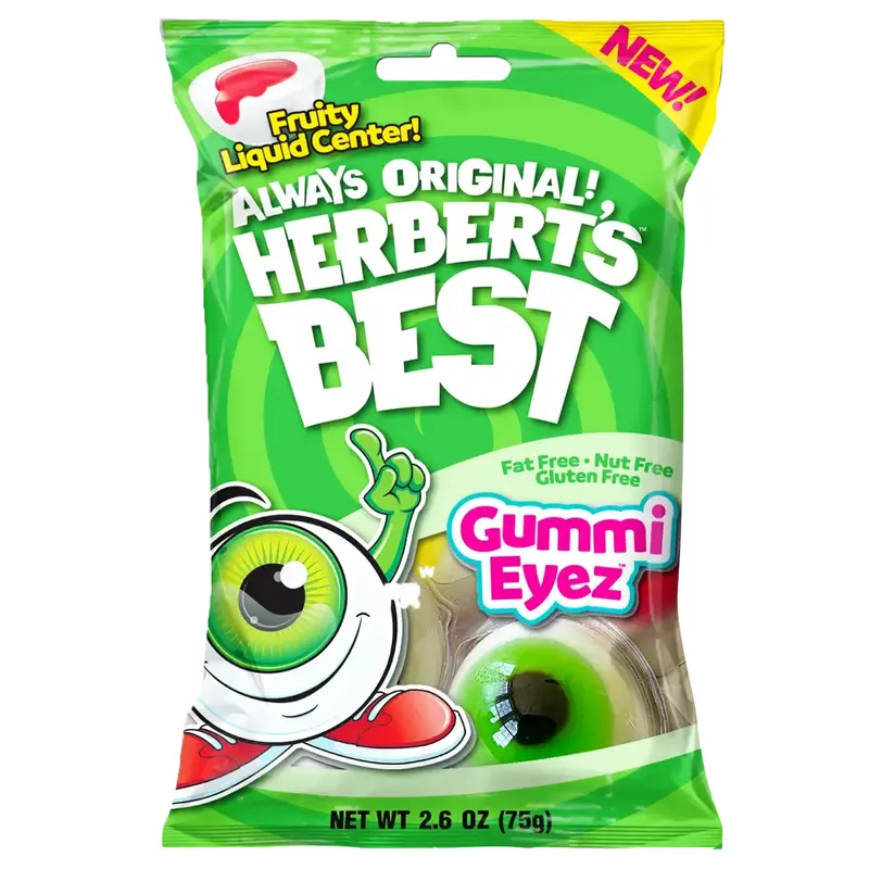 Herbert's Best 3D Gummi Eyes Peg Bags: 12-Piece Case