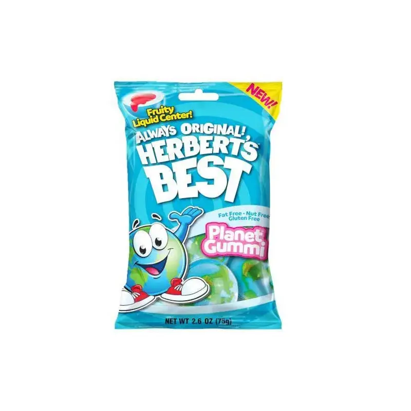 Herbert's Best 3D Planet Gummi Peg Bags: 12-Piece Case