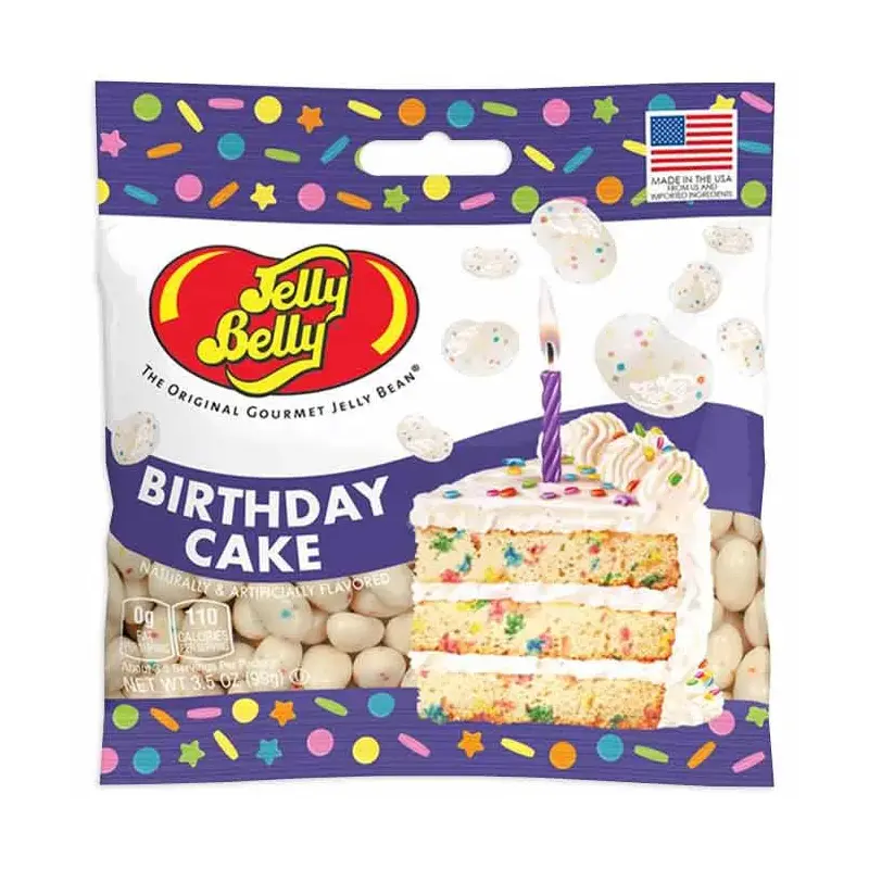 Jelly Belly Birthday Cake Peg Bags: 12-Piece Case