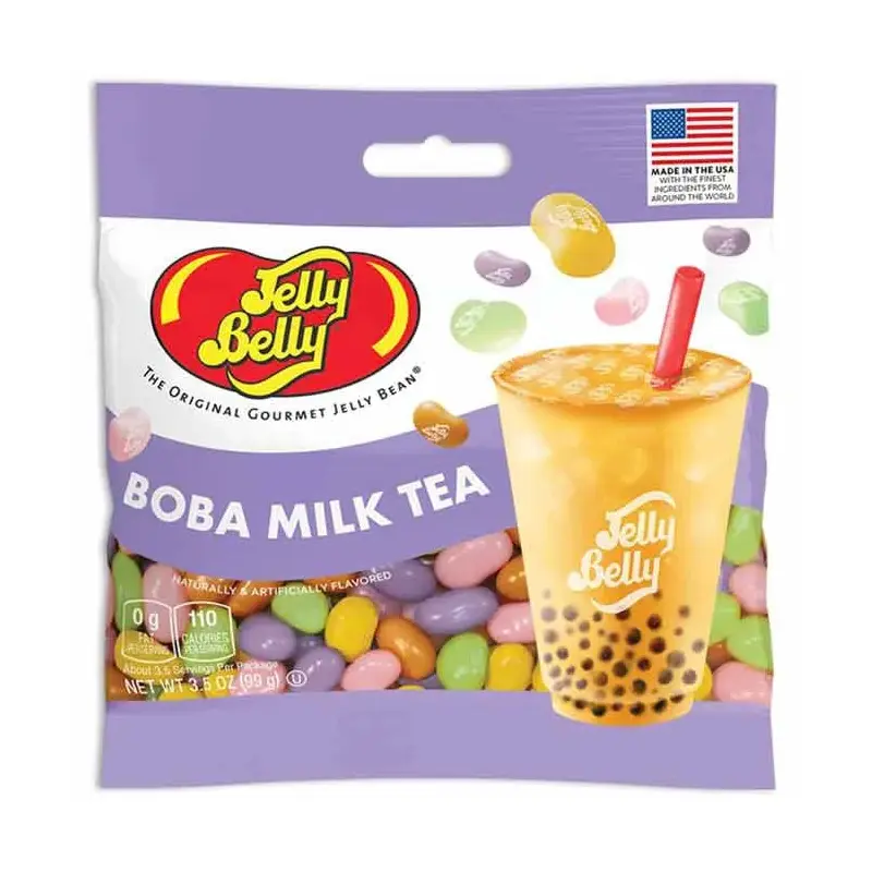Jelly Belly Boba Milk Tea Peg Bags: 12-Piece Case