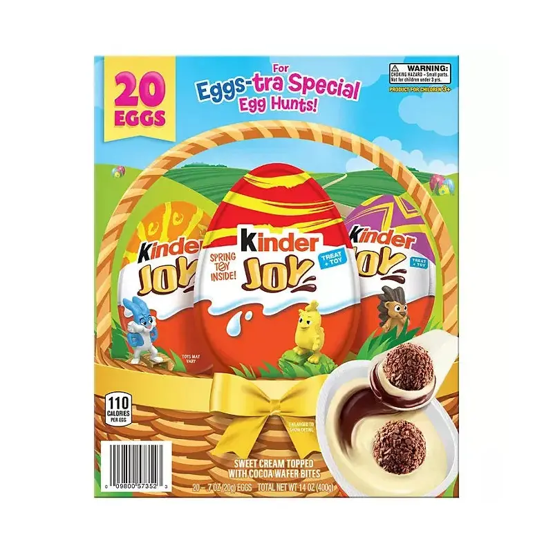 Kinder Joy Easter Chocolate Surprise Egg: 20-Piece Box