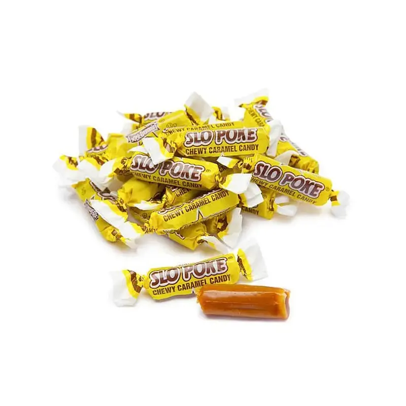 Slo Poke Bite-Size Caramel Candy: 160-Piece Tub