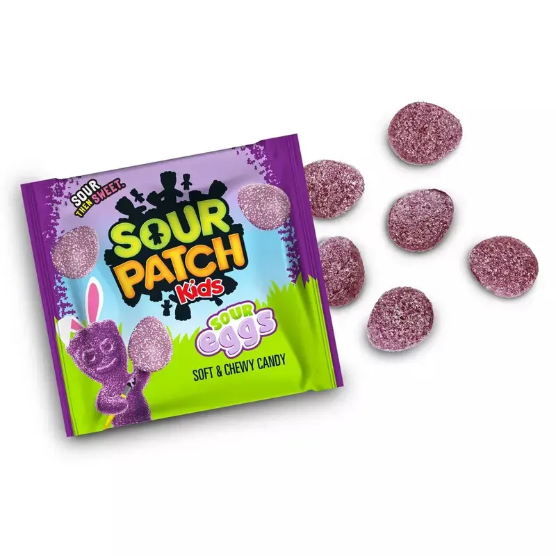 Sour Patch Kids Easter Sour Black Raspberry Eggs Treat Size: 18-Piece Bag