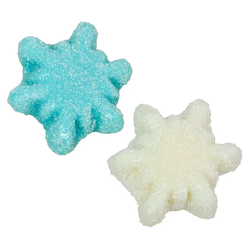 Vidal Gummy Christmas Glitter Snowflakes: 1KG Bag
