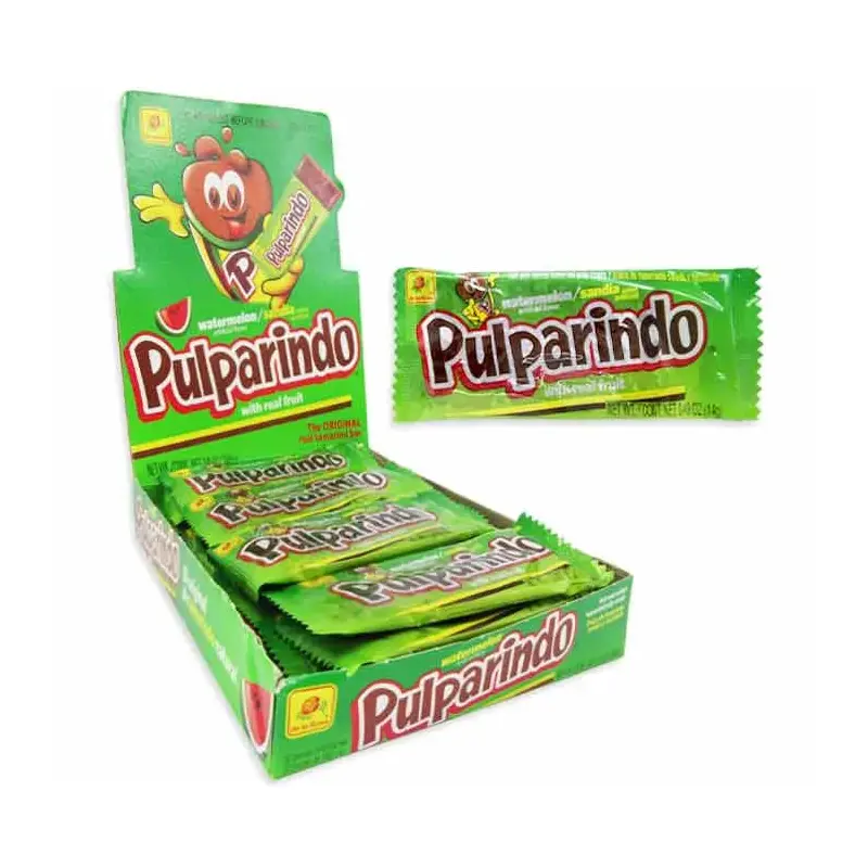 De La Rosa Watermelon Pulparindo Candy: 20-Piece Box