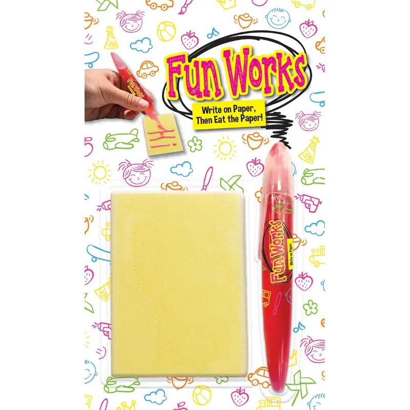Fun Works Edible Paper & Strawberry Gel Pen: 24-Piece Display