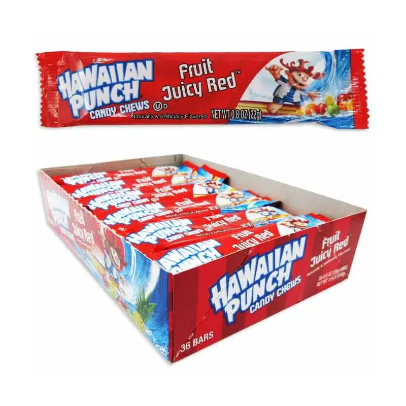 Hawaiian Punch Candy Chews - Fruit Juicy Red: 36-Piece Display