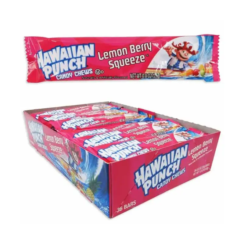 Hawaiian Punch Candy Chews - Lemon Berry Squeeze: 36-Piece Display