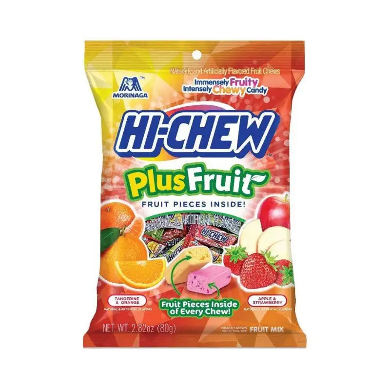 Hi-Chew Fruit Chews Candy Packs - Plus Fruit: 6-Piece Case