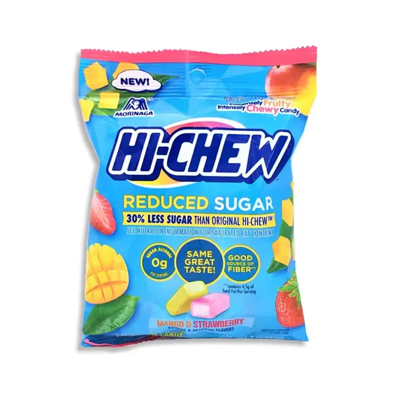 Hi-Chew Fruit Chews Candy Packs - Reduced Sugar: 8-Piece Case