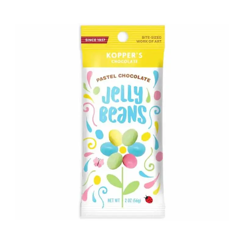 Koppers Pastel Chocolate Covered Jelly Beans: 6-Piece Box
