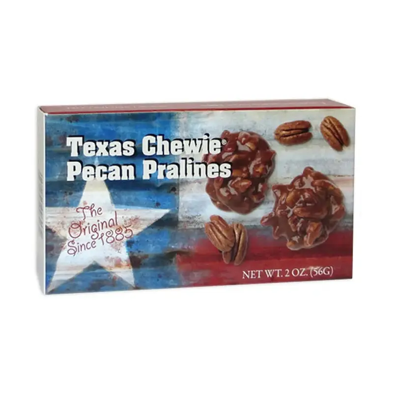 Lammes Texas Chewie Pecan Pralines Mini Flag Gift Box: 48-Piece Case