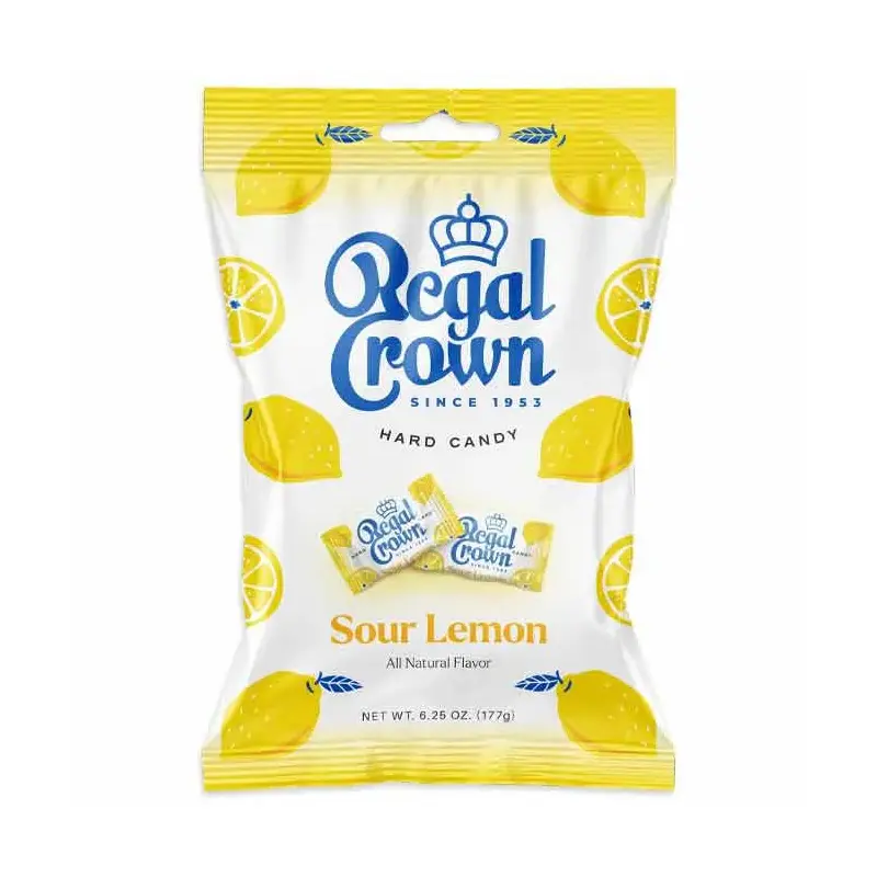 Regal Crown Sour Lemon Hard Candy: 12-Piece Case
