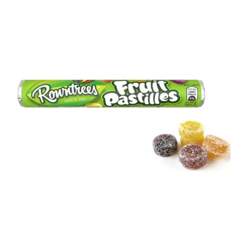 Rowntree Fruit Pastilles Candy Roll: 32-Piece Box