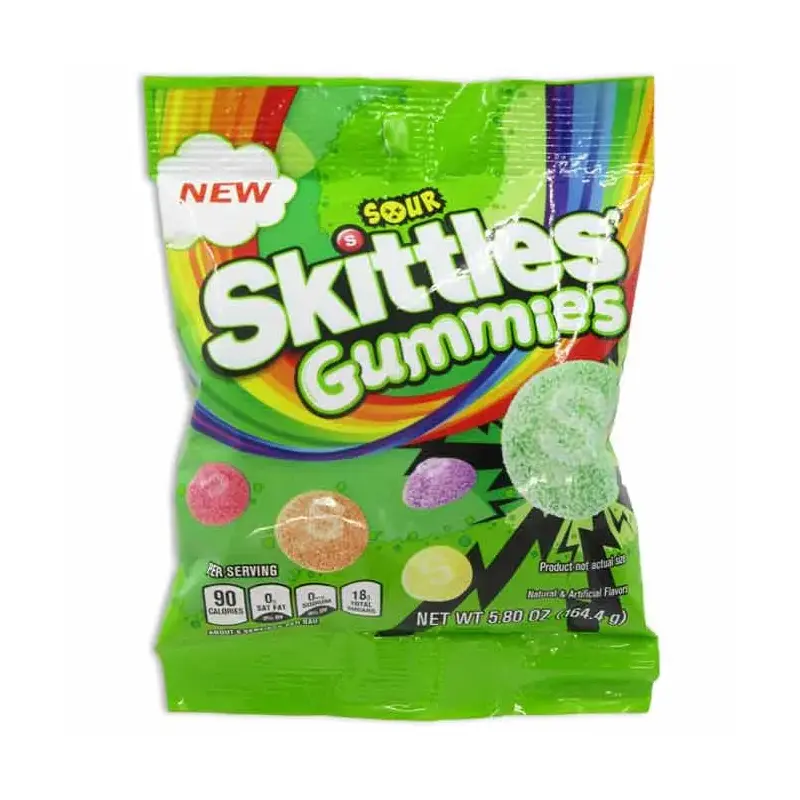Sour Skittles Gummies: 4LB Case