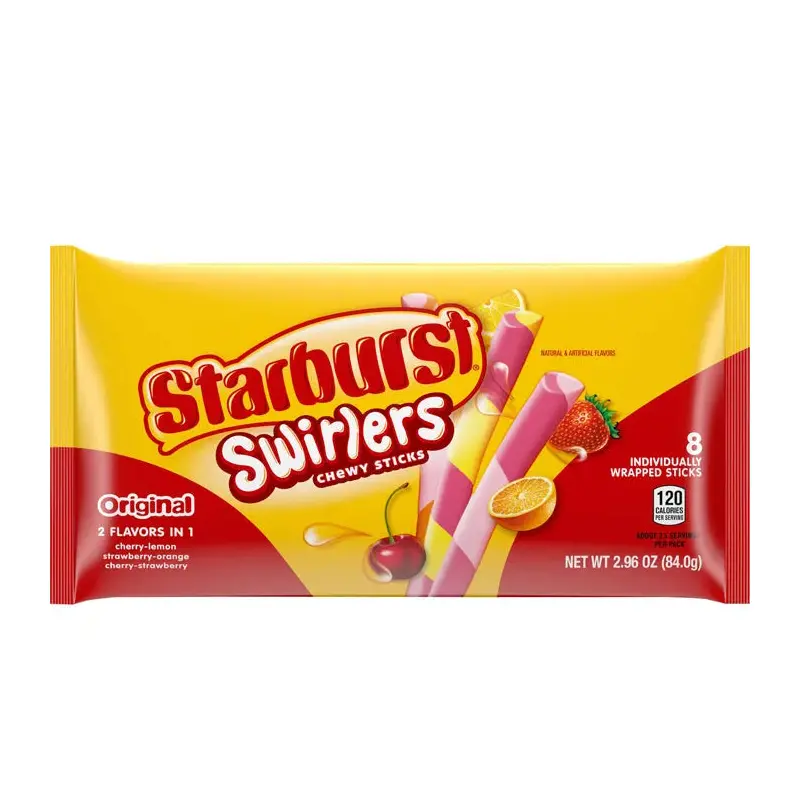 Starburst Swirlers Chewy Sticks - Original: 10-Piece Case