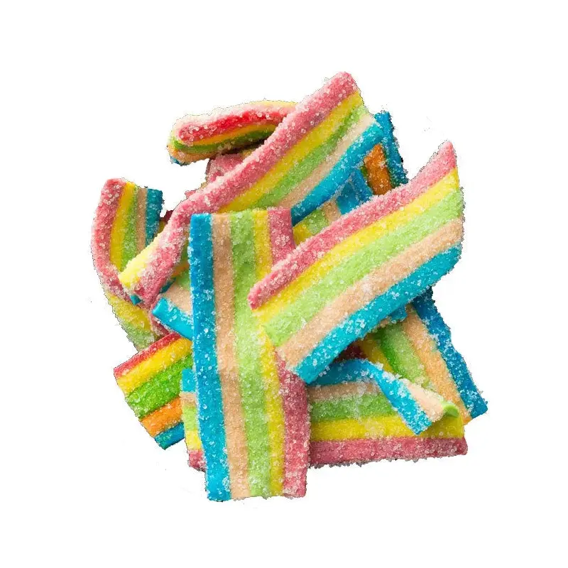 Vidal Sour Rainbow Belt Bites: 1KG Bag