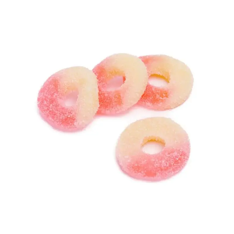 Fini Sour Strawberry Gummy Rings: 1KG Bag
