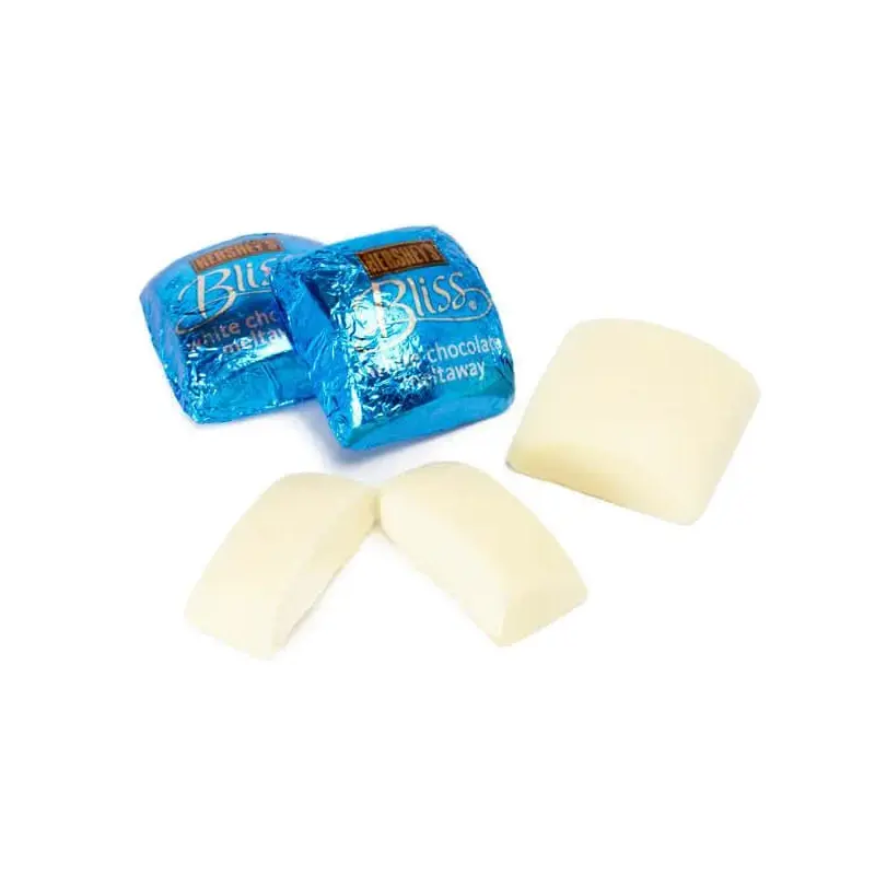 Hershey's Bliss Blue Foiled White Chocolate Squares: 35-Piece Bag