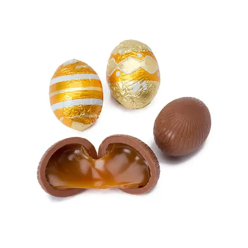Madelaine Foiled Caramel Filled Milk Chocolate Easter Eggs: 5LB Bag