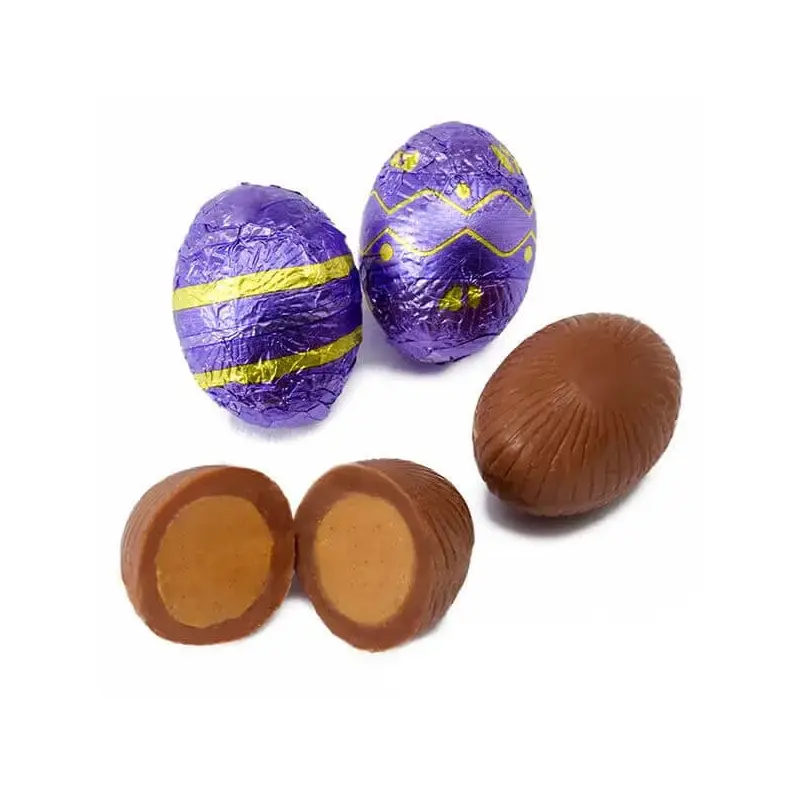 Madelaine Foiled Peanut Butter Filled Milk Chocolate Easter Eggs: 5LB Bag